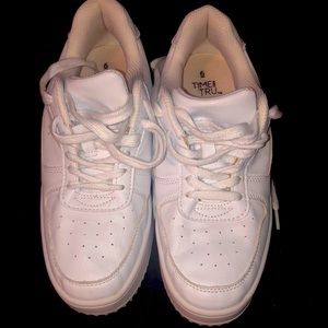 Time and true white sneakers